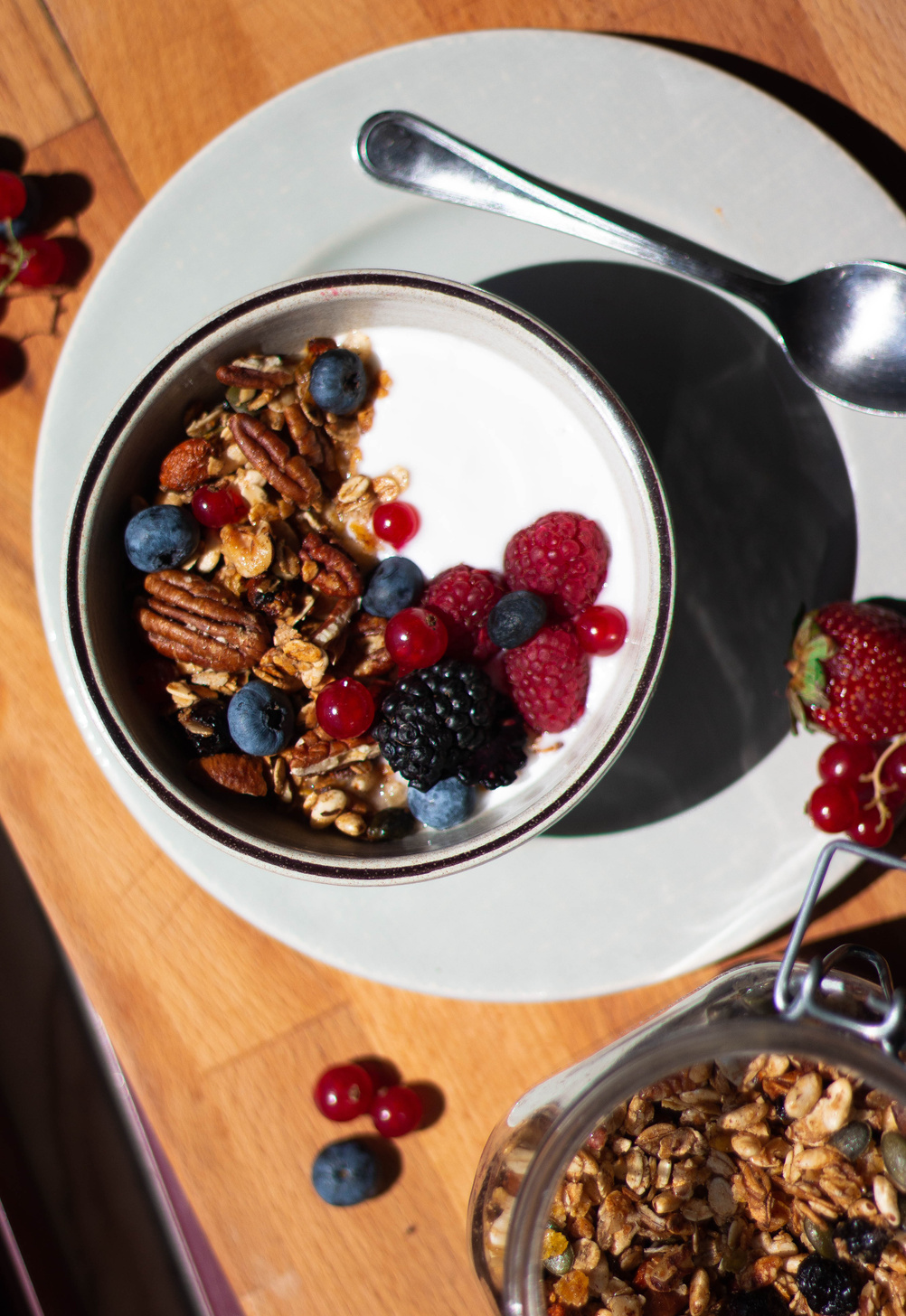 Stainless Steel Spoon on White Ceramic Bowl